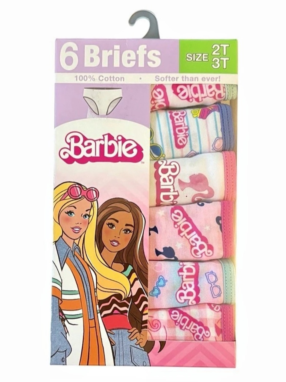 Barbie Girls Briefs Pink & Purple Size 2T/3T NWT